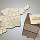 Пазл карта Республики Коми, в коробке, 90х92см, Магниты - Отсутствуют, Пазлы и головоломки, Сыктывкар,  Фото №1