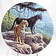 Тарелка Большие кошки Америки: Ягуар 1989, Тарелки декоративные, Тверь,  Фото №1
