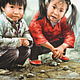 Тарелка Китайские Детские Игры: Китайские Шахматы 1985. Тарелки декоративные. В Кладовке. Ярмарка Мастеров.  Фото №4