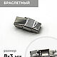 Замок браслетный никель 8х3 мм, Фурнитура, Санкт-Петербург,  Фото №1