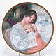 Тарелка Портреты Материнства: Мама здесь, 1987, Тарелки декоративные, Тверь,  Фото №1